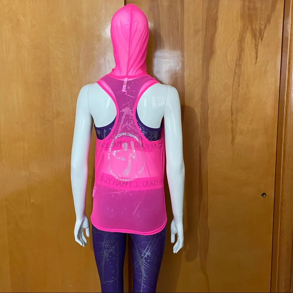 Rare Zumba Sports Bra - Medium Leggings - Small Tank - XS/S Set Hood Mesh - Picture 6 of 16